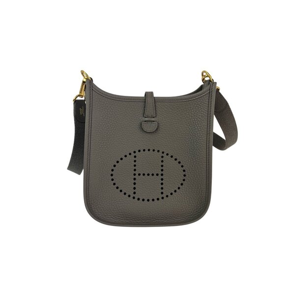 Hermes Taurillon Clemence Evelyne TPM Etoupe Crossbody Bag - Picture 1 of 14